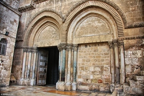 Main Entrance to the Church of the Holy Sepulchre.